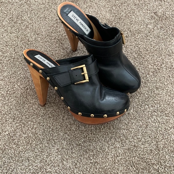 Steve Madden 3 inch wood clogs - Picture 4 of 5